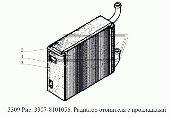 Радиатор отопителя с прокладками